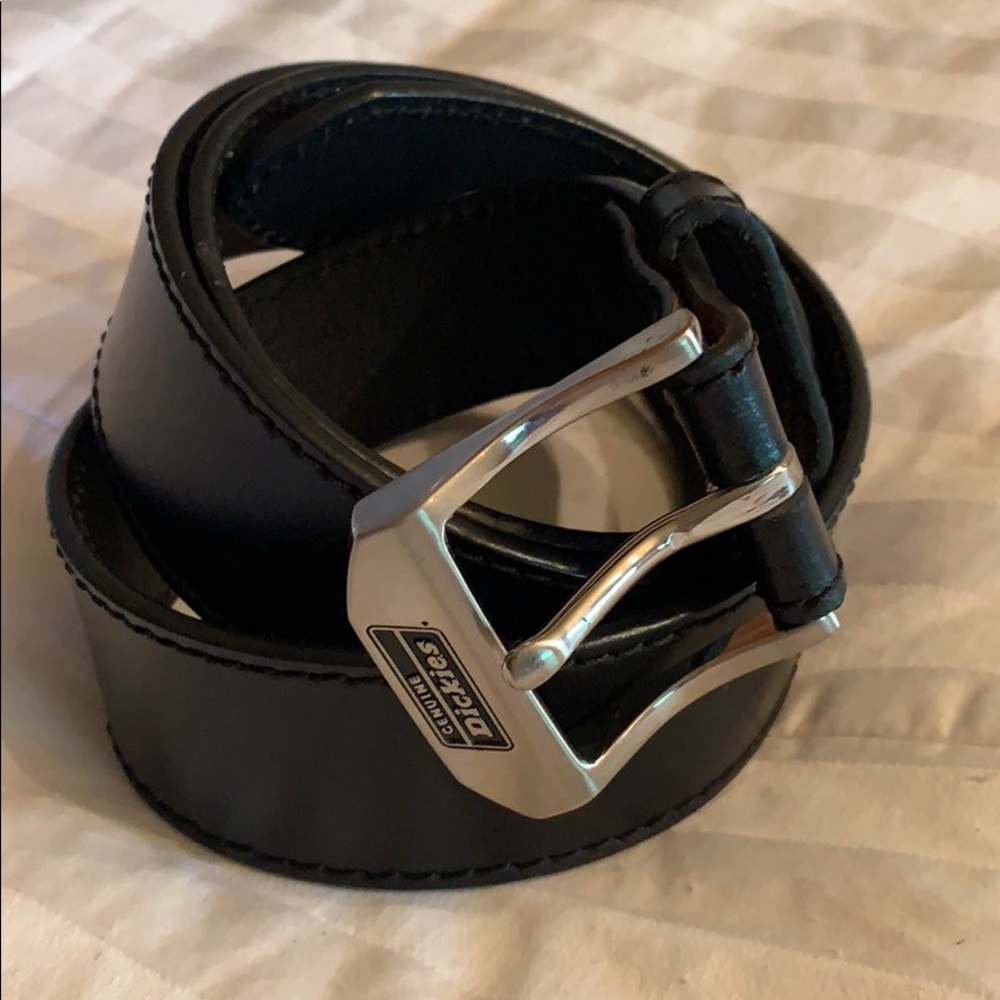 Genuine dickies black leather belt